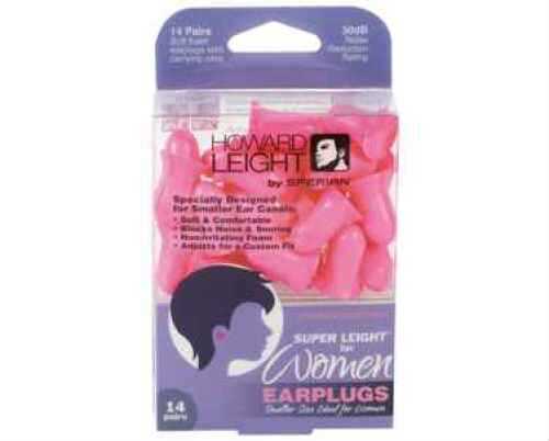 Howard Leight Super Ear Plug Foam Womens NRR 30 Pink R-01757